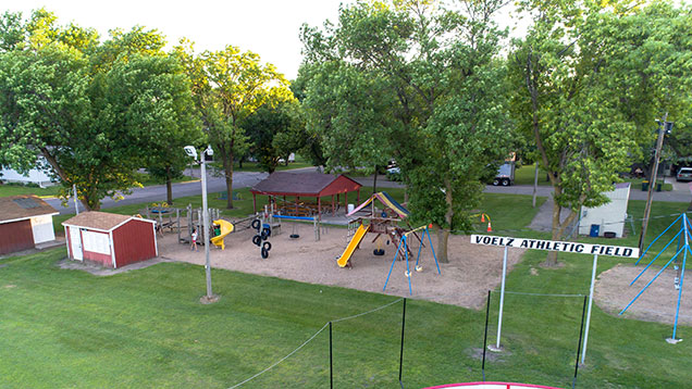 Heart of the City Playground in Danube, Minnesota